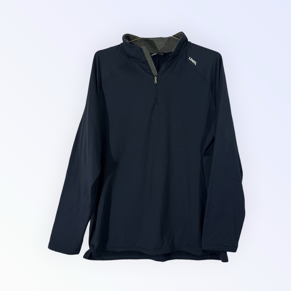 Unrl Elite 1/4 Zip‎ Golf Pullover Navy Blue Mens XL LONG SLEEVE